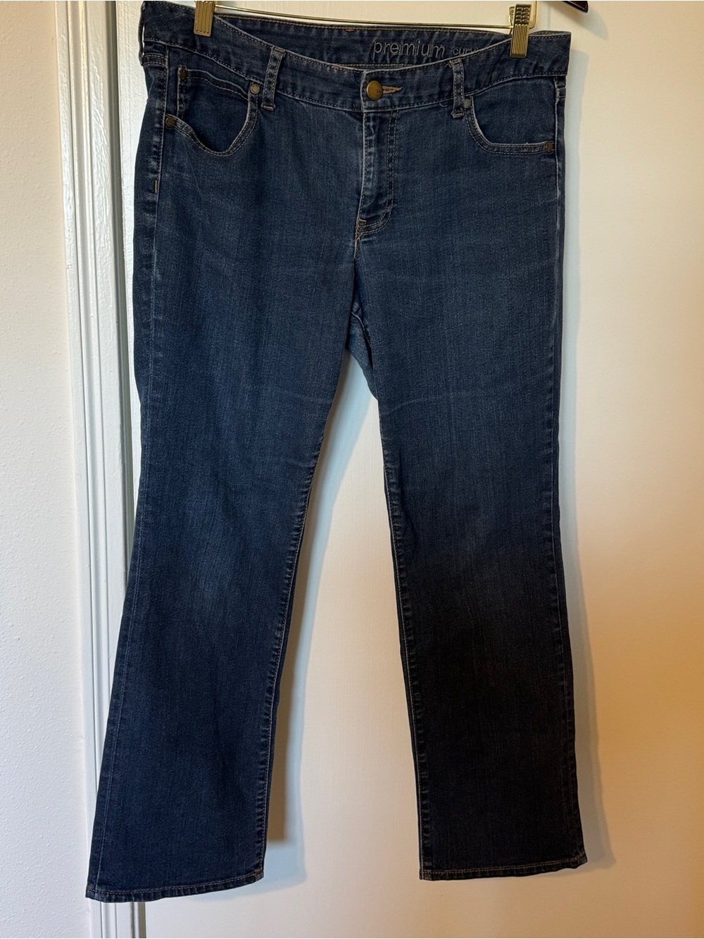 GAP Dark Wash Curvy Straight Jeans